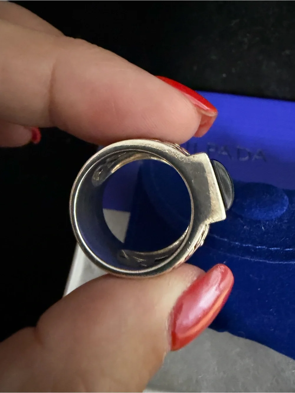 SILPADA Sterling silver black onyx ring. EUC